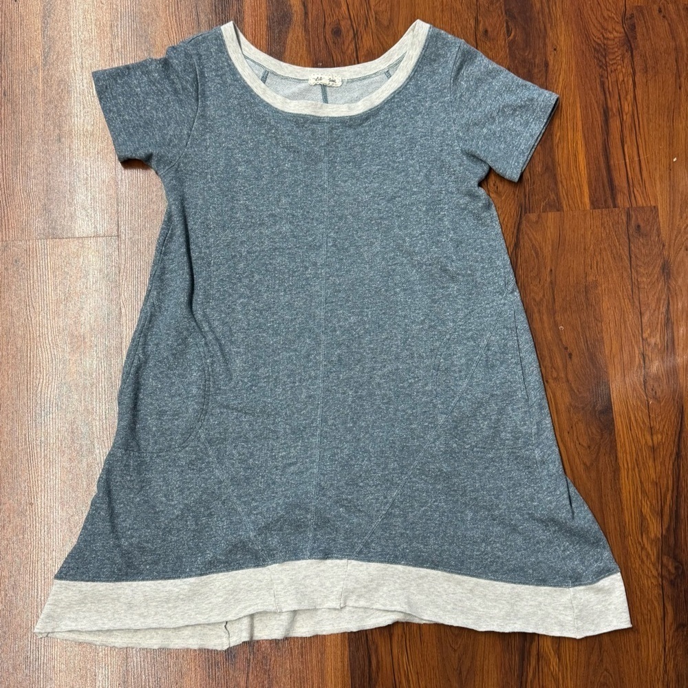 Lilis Closet Heathered Knit Dress Contrast Trim Medium